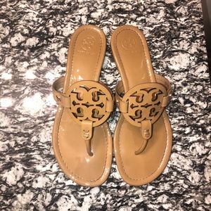 Tory Burch patent leather Miller sandals
